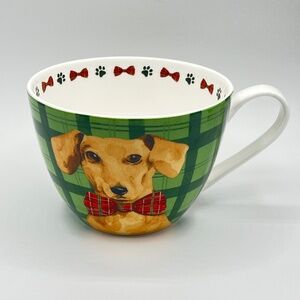 Portobello By Design Christmas Themed Bowtied Duchshund Coffee/Tea Mug.
